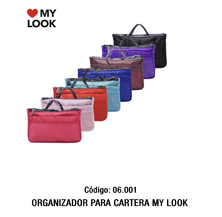 ORGANIZADOR DE CARTERA -COLOR ROSA