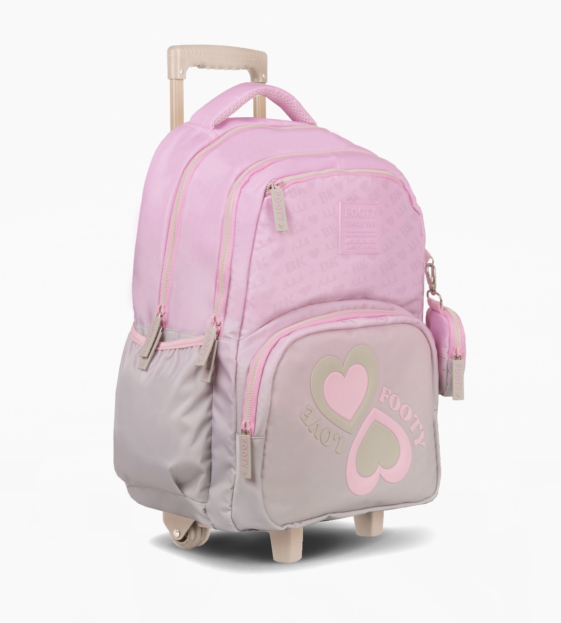 MOCHILA FOOTY CARRO 18” ROSA